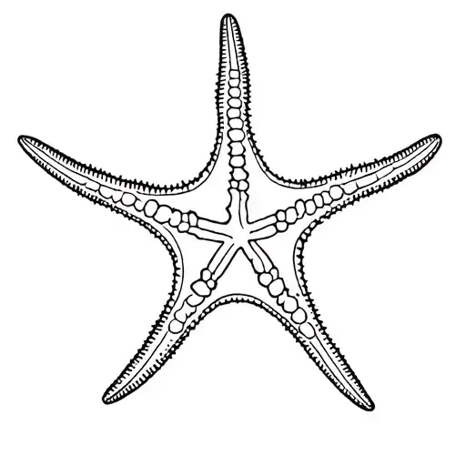 Make A Minimalist Star Fish Tattoo For A Scorpian Girl Sign