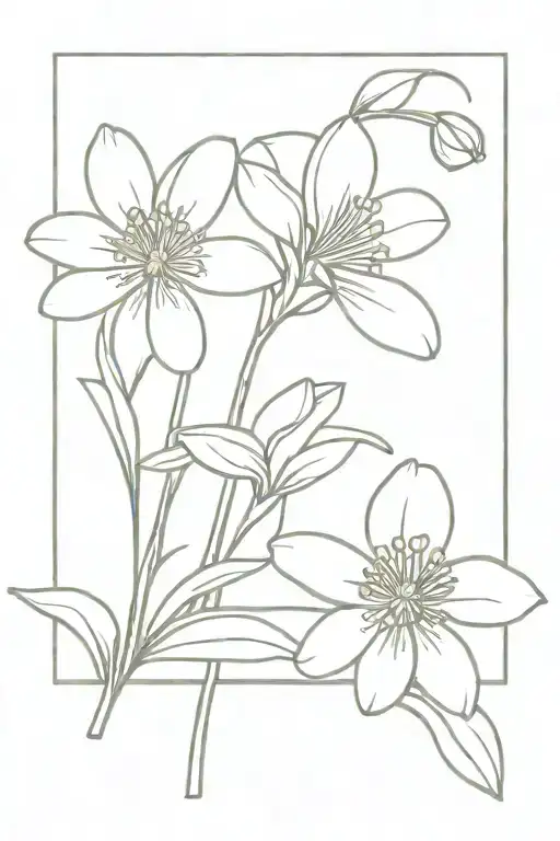 Daisy Snowdrop Violet