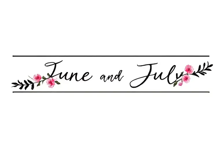 June And July Birth Flowers Band