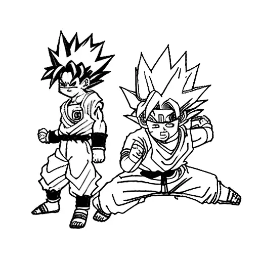 Goku And Naruto Engaged In An Epic Battle