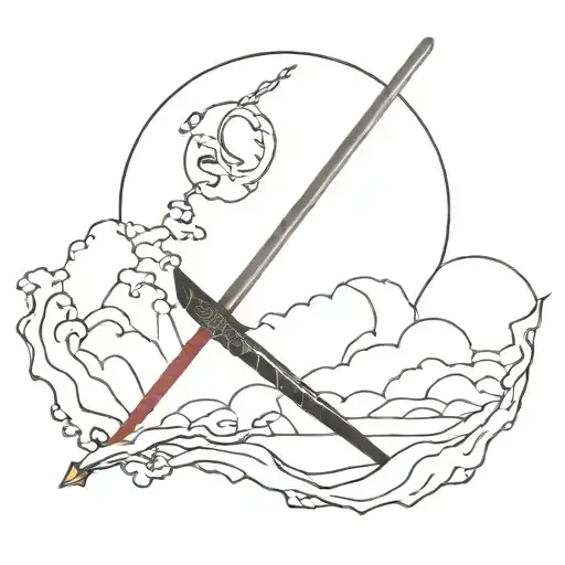 Katana And Blood Moon