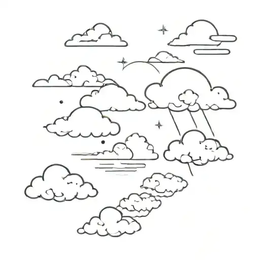 Minimal Japanese Cloud And Some Minimal Vector Tattoo Design Inspired