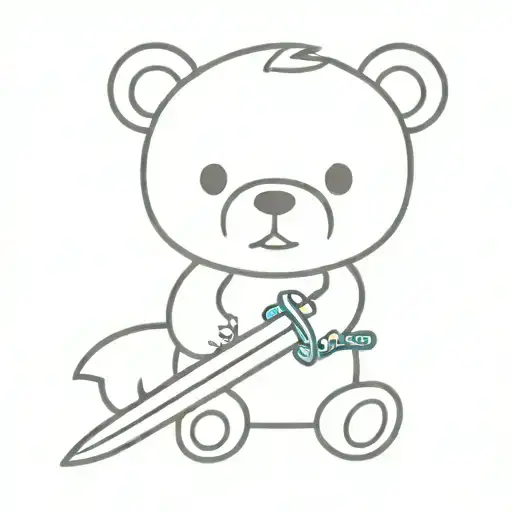 Teddy Bear With Sword