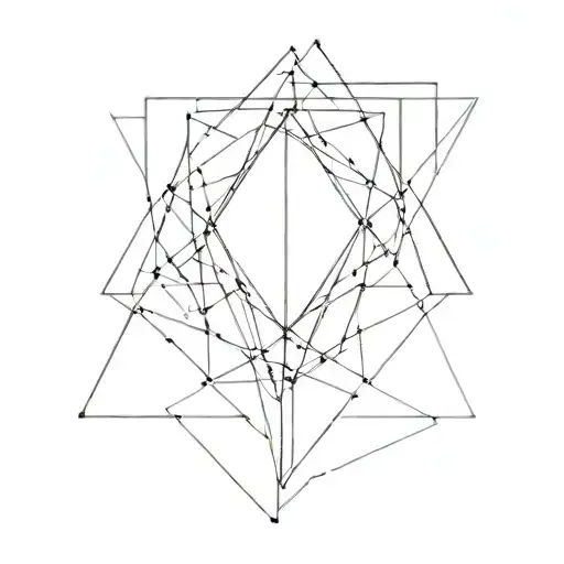 Abstract Geometric Design Representing The Intj Personality Traits