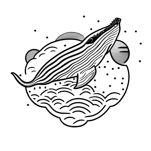 Whale Tail And Sunset