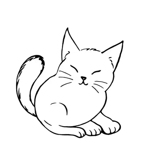 Cute Cat Silhouette