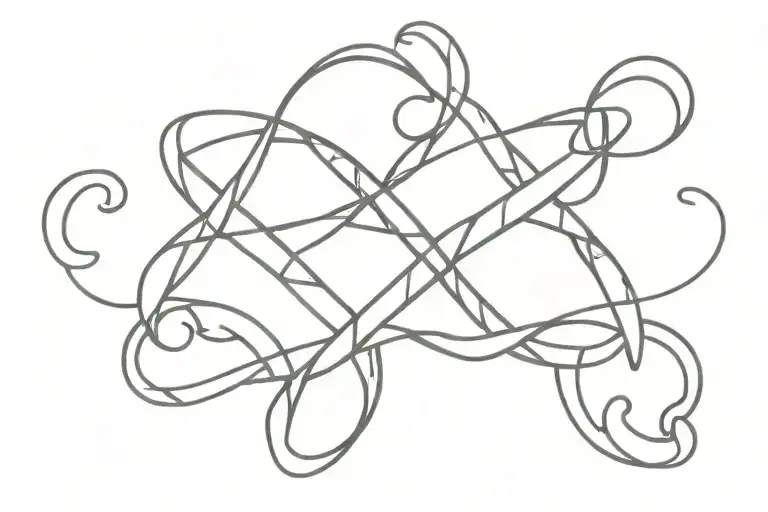 Puzzle Infinity Symbol With Per Piece 4 Number