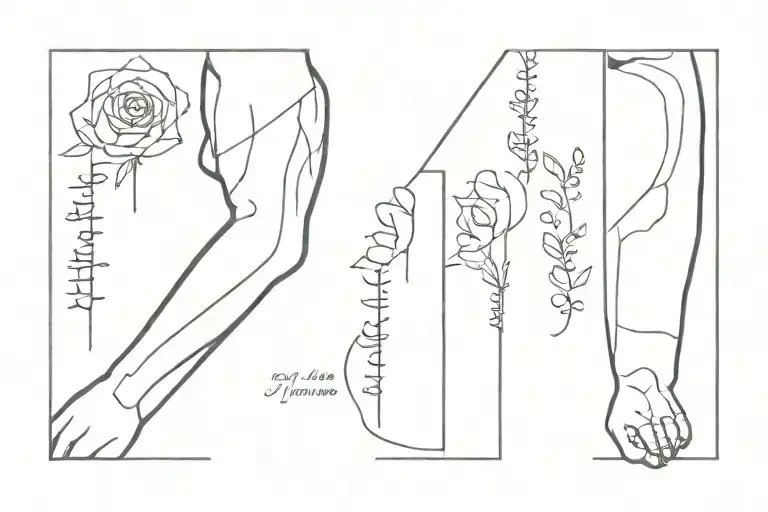 Side Fore Arm Tatto Quote