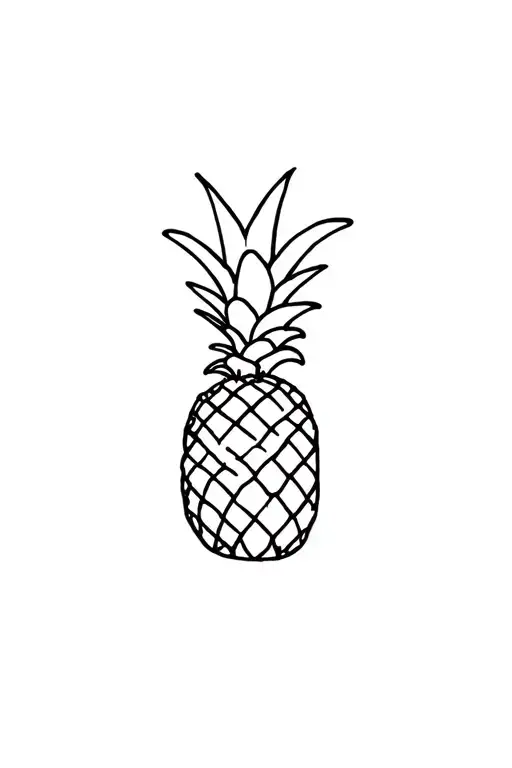 Simple Pinapple Single Line