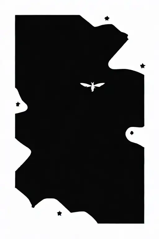 A Cosmic Scene With Planets And Stars Intertwined With Intricate Small Deaths Head Moth