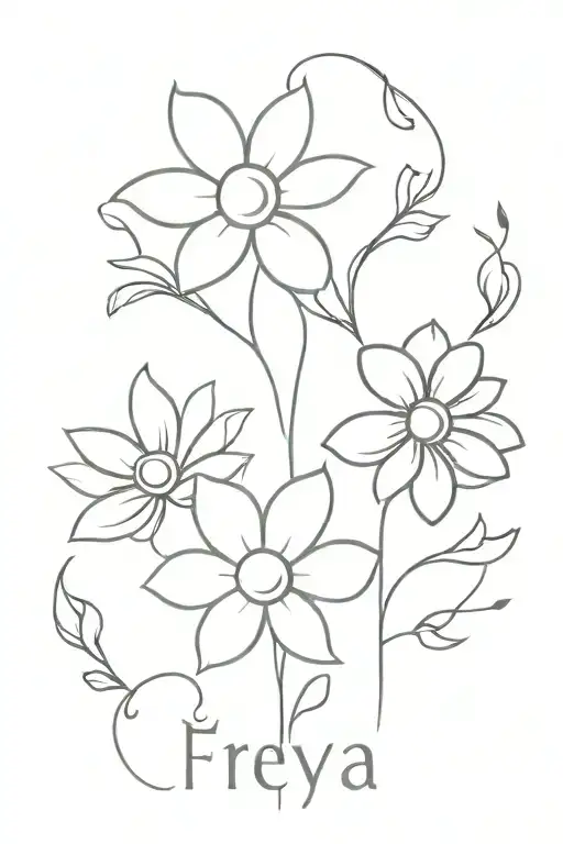 Combine The Symbolism Of Names Daisy And Freya