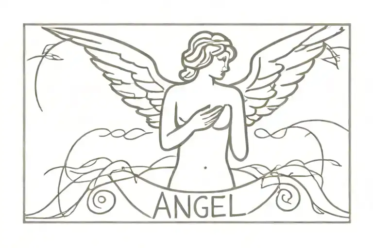 Angel Inscription In Daviddenth Style