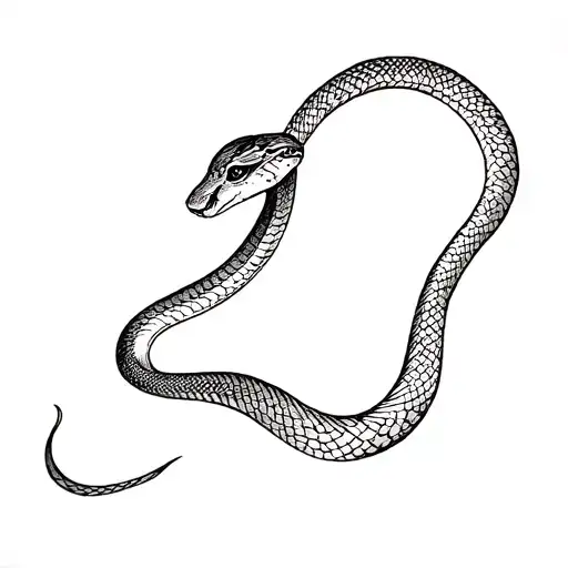 Draw A Snake That Will Go Along The Sleeve