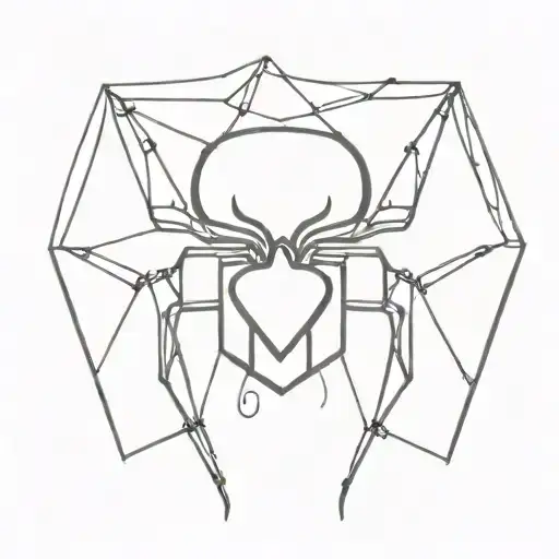 Spider With A Human Heart Shaped Lock