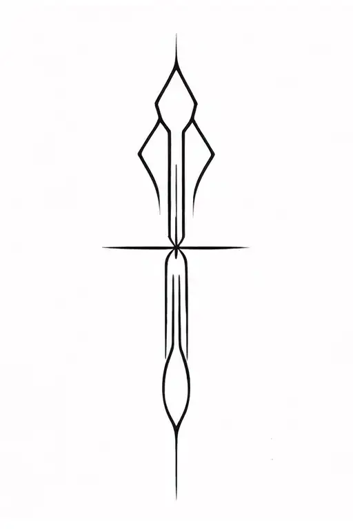Latvian Symbol Tattoo Design
