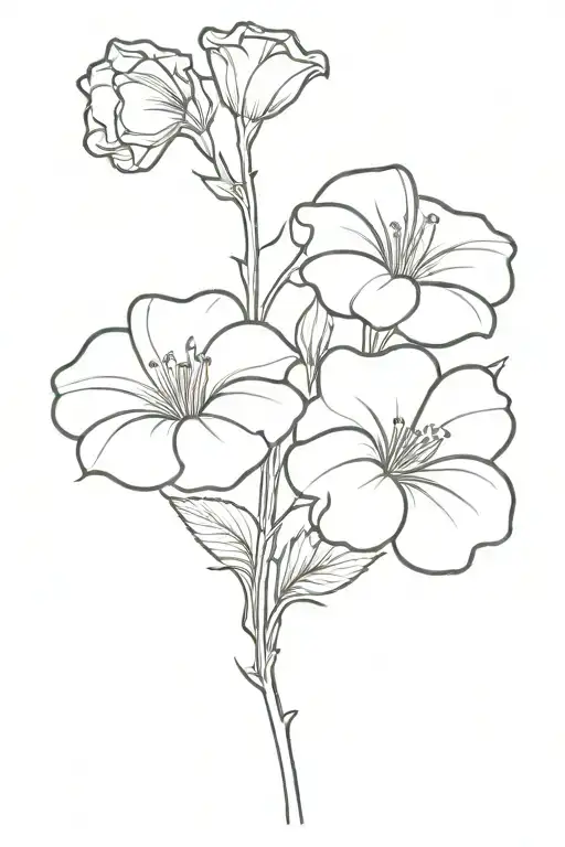 Carnation Morning Glory Chrysanthemum And Narcisus Vine