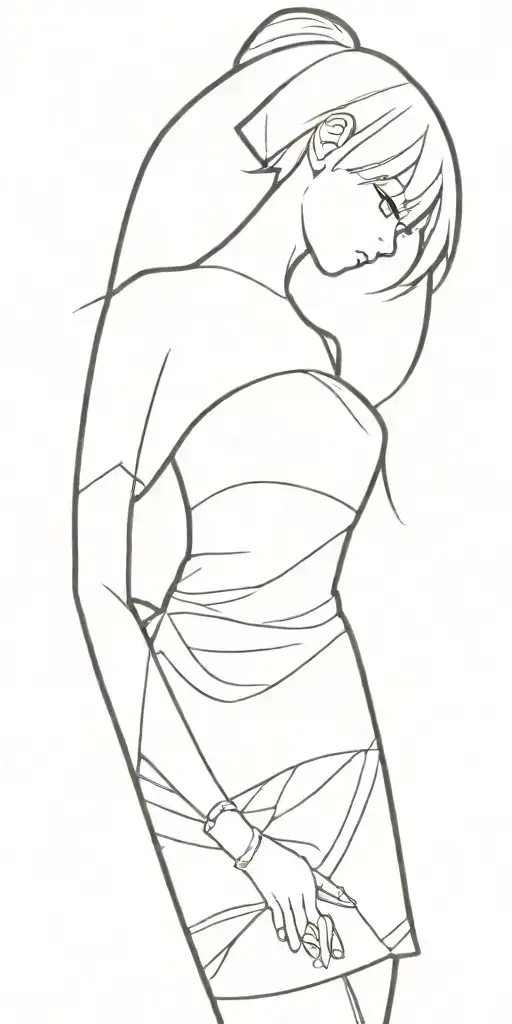 Anime Girl Wearing A Dress