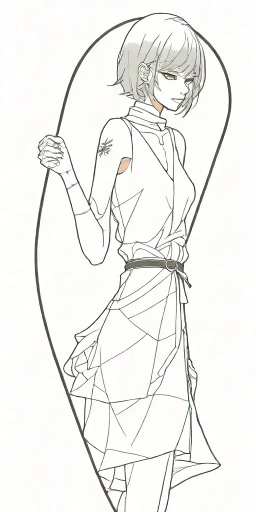 Anime Girl Wearing A Dress