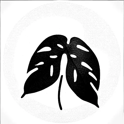 Monstera Tropical Leaf