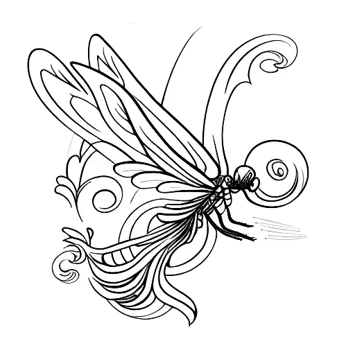 Dragonfly Fire Angel