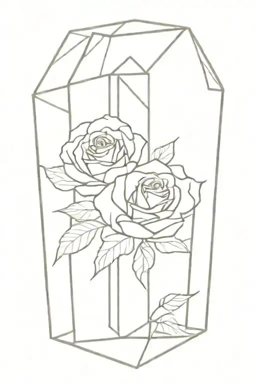 Tall Soft Tesseract And Roses