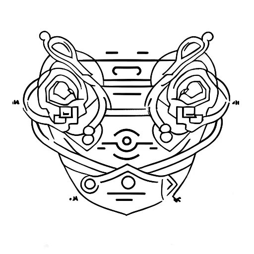 Hand Poked Line Art Of A Man And Woman Slow Dancing Chest To Chest In A Messy Style