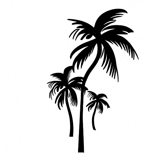 Ocean Palm Trees