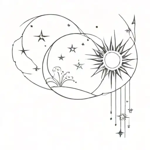 Sun Moon Stars Universe Inside