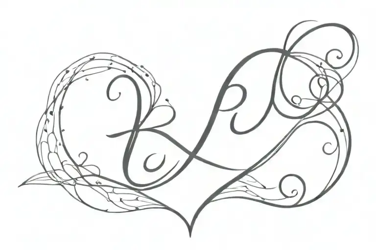 Heartbeat Line Design Featuring The Letter R