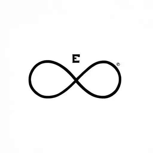 Infinity Symbol Mixed With The Letter E