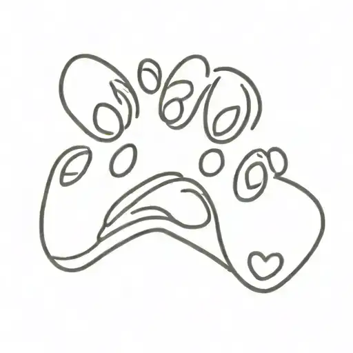 Dog Paw Print