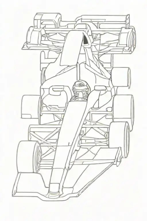 Formula One Car Outline