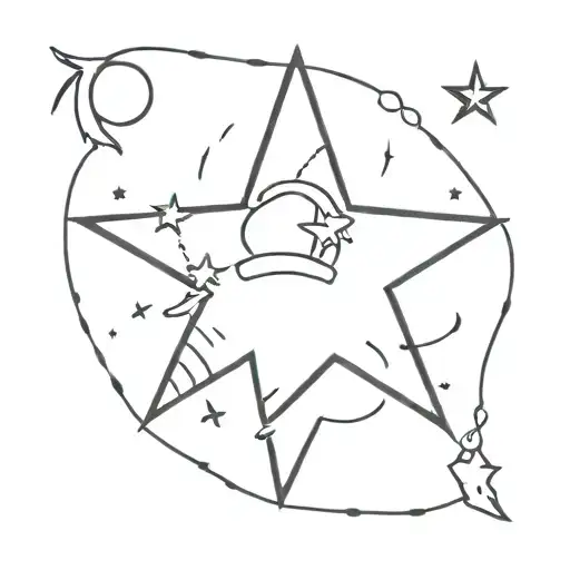 Black Star With The Word Bored In The Middle Of The Star And Swim School Below