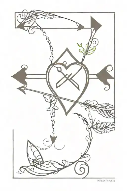 Arrow With Infinity Heart