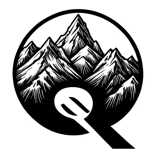 Mountain Peaks The Letter Q The Word Quality 4K
