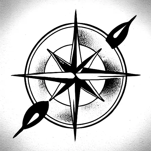 Compass With Dolphin