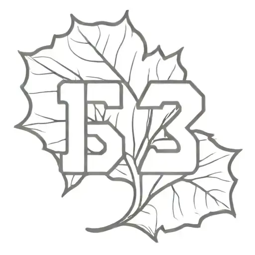 The Number 15 In A Jersey Font Infront Of A Maple Leaf