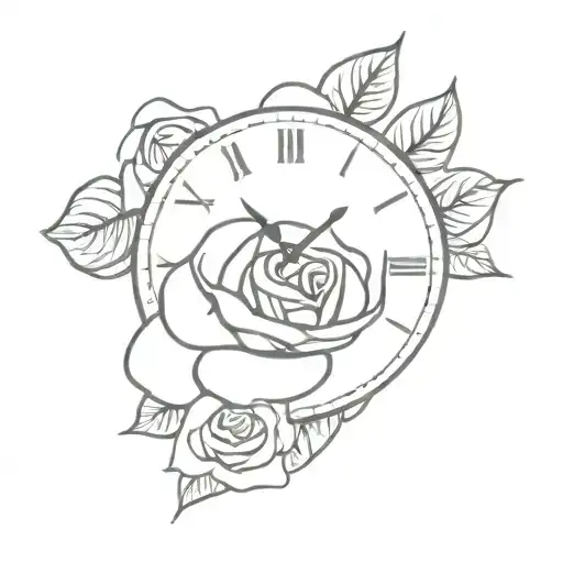 Rose And Clock
