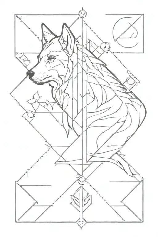Elemental Symbols With 5Th Element The Wolf