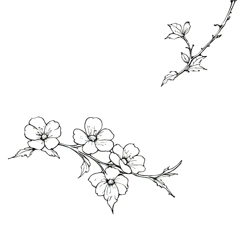 Apple Blossem Flower Branch