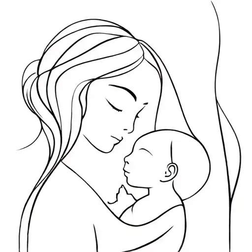 Mother And Baby Girl