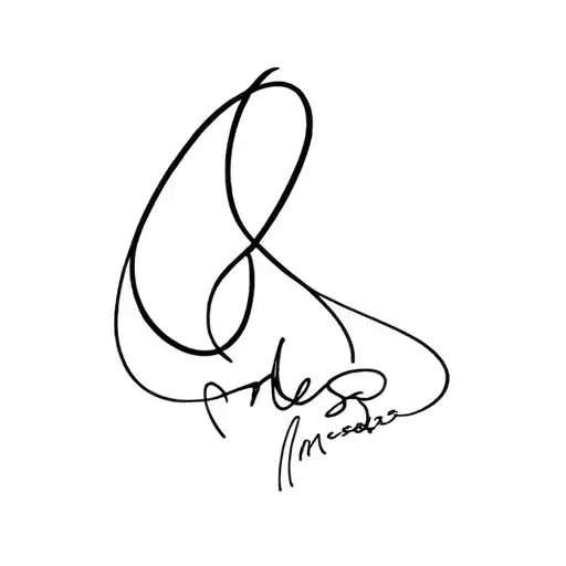 Messi Number And Signature Symbol Intertwined