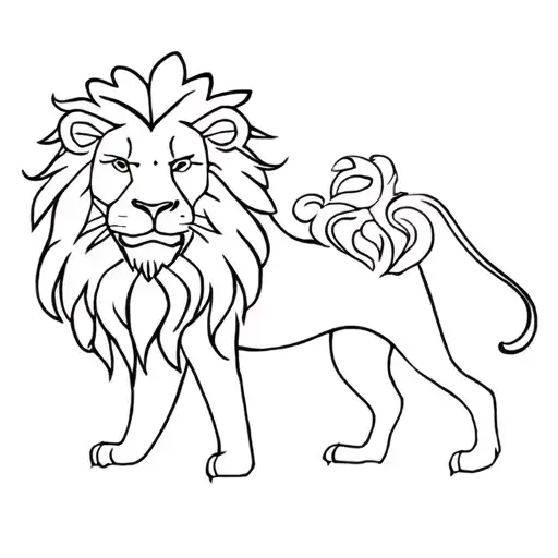 Lion And Lion