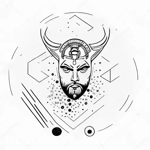 Pluton With A Water Sign And Grenat