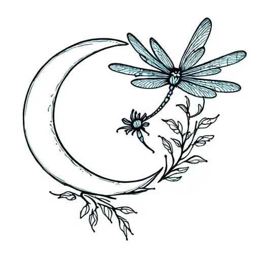 Dragonfly Flower Moon