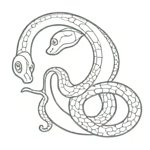 Little Snake With Farfalla