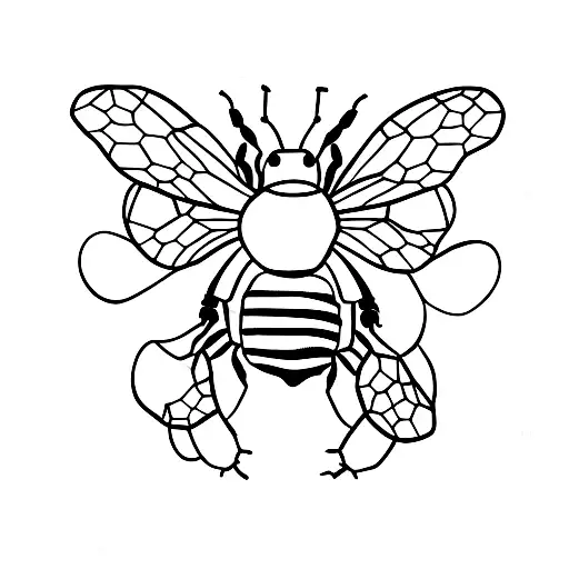 Bee Incorporating The Number 2