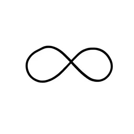 Infinity Symbol With S Shape In A Much Thicker Line