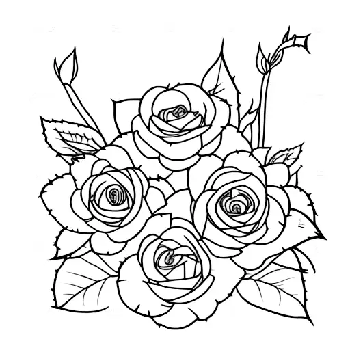 3 Plants Growing Fine Line