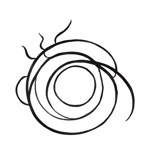 Spiral Sun Tattoo Design